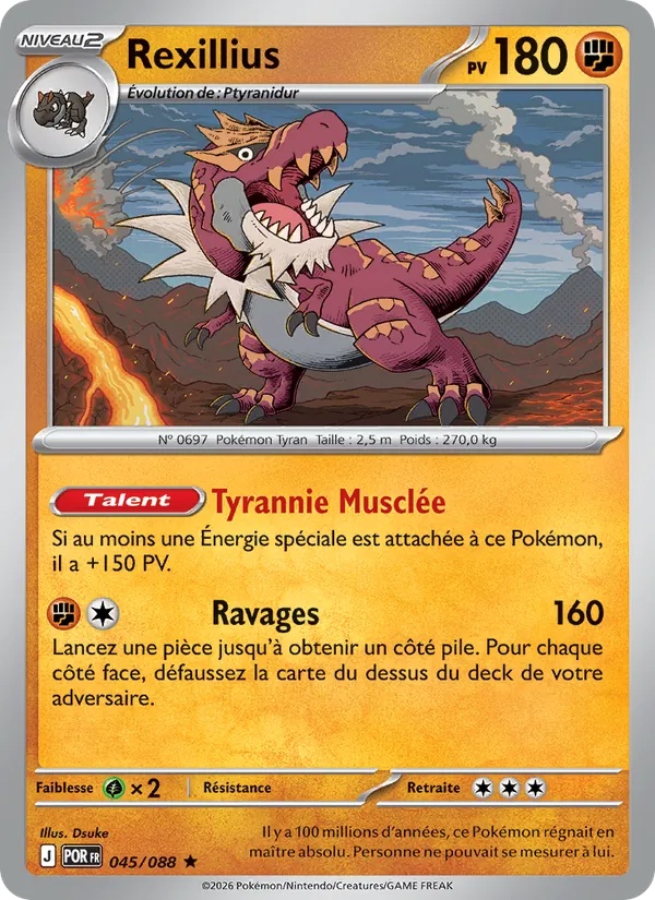 Rexillius 045/88 - Équilibre Parfait - Holo - Pokémon JCC