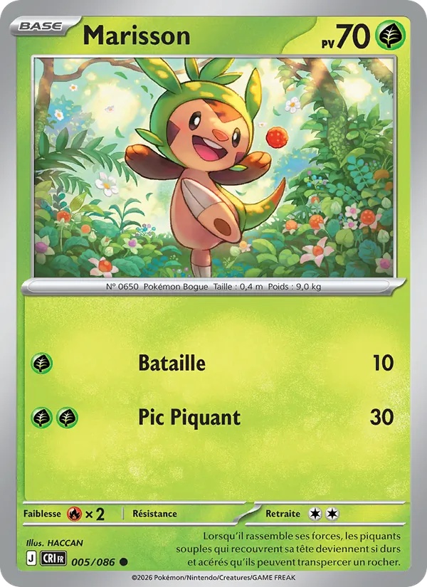 Marisson 005/86 - Chaos Ascendant - Reverse - Pokémon JCC