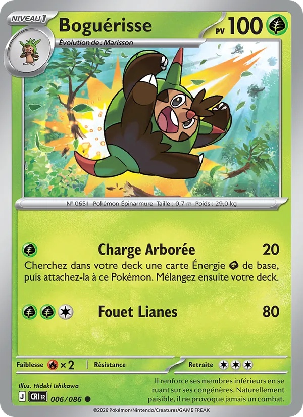 Boguérisse 006/86 - Chaos Ascendant - Reverse - Pokémon JCC