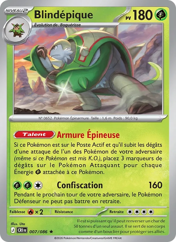 Blindépique 007/86 - Chaos Ascendant - Reverse - Pokémon JCC