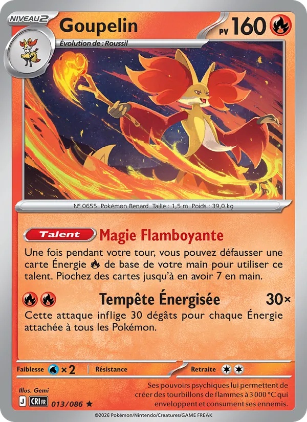 Goupelin 013/86 - Chaos Ascendant - Reverse - Pokémon JCC