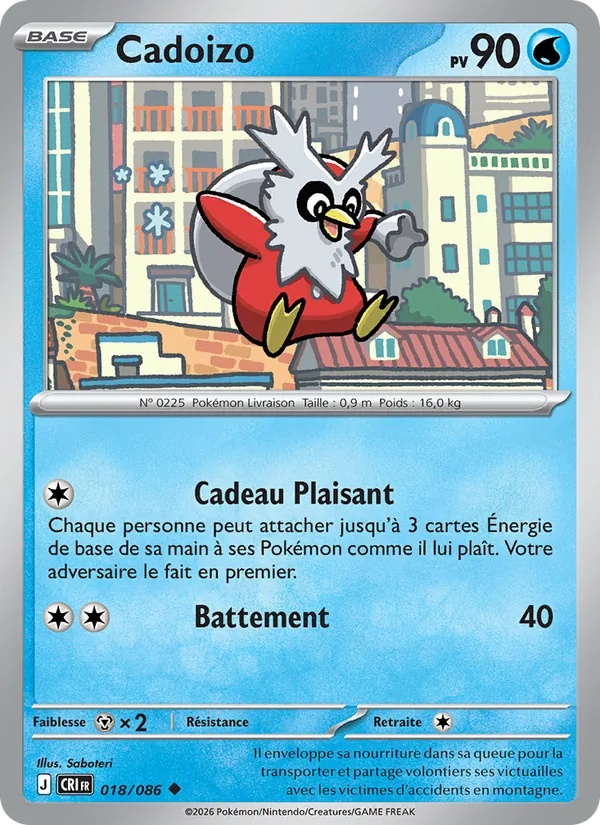 Cadoizo 018/86 - Chaos Ascendant - Reverse - Pokémon JCC