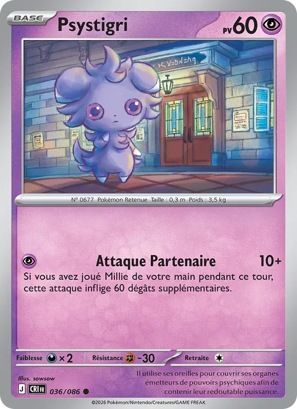 Psystigri 036/86 - Chaos Ascendant - Reverse - Pokémon JCC