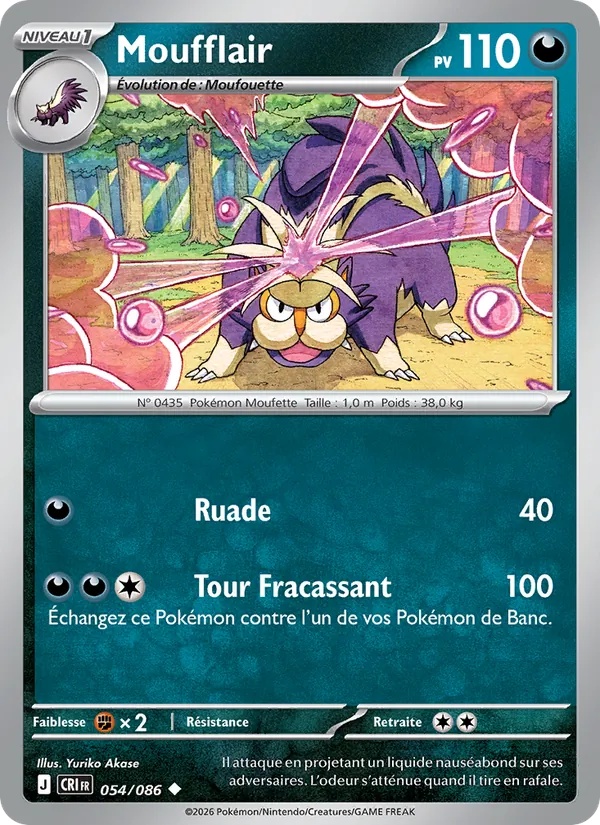 Moufflair 054/86 - Chaos Ascendant - Reverse - Pokémon JCC