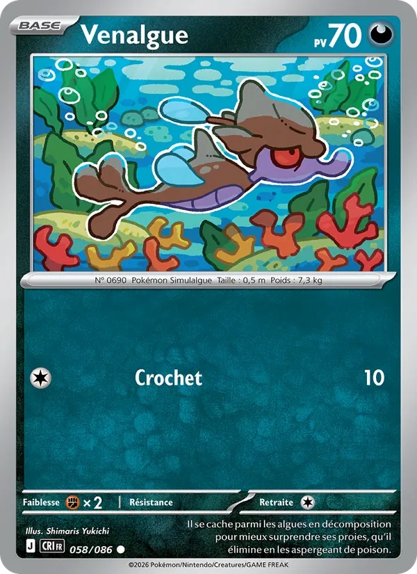 Venalgue 058/86 - Chaos Ascendant - Reverse - Pokémon JCC