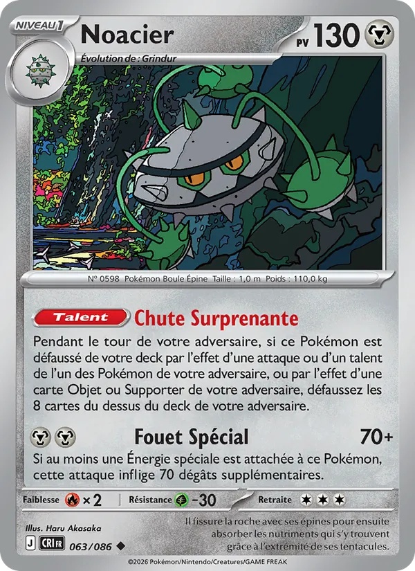 Noacier 063/86 - Chaos Ascendant - Reverse - Pokémon JCC