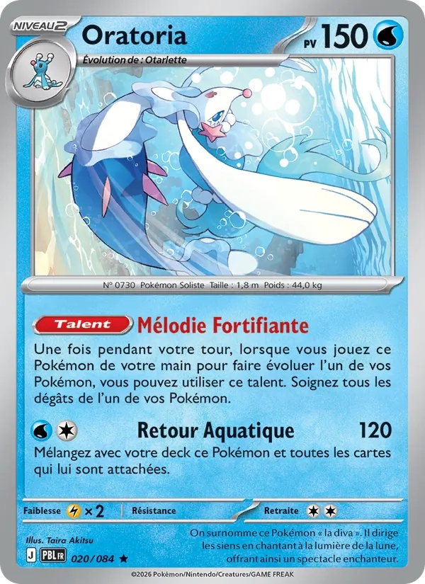 Oratoria 020/84 - Nuit Noire - Reverse - Pokémon JCC