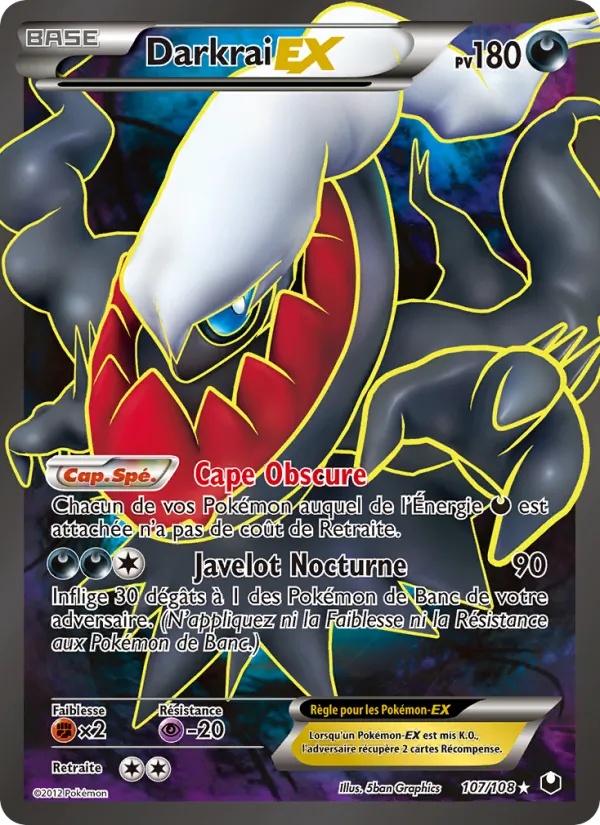 Darkrai-EX 107/108 - Explorateurs Obscurs - Holo - Pokémon JCC
