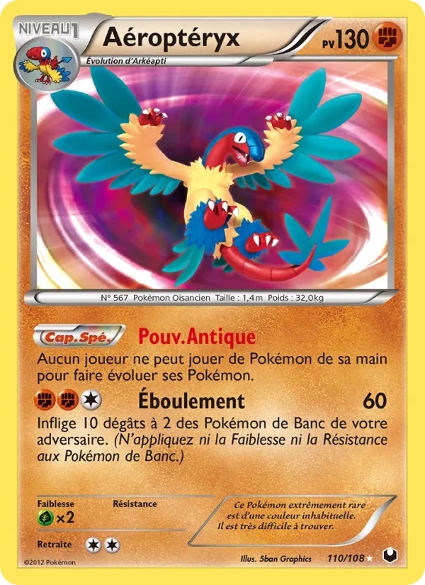 Aéroptéryx 110/108 - Explorateurs Obscurs - Holo - Pokémon JCC