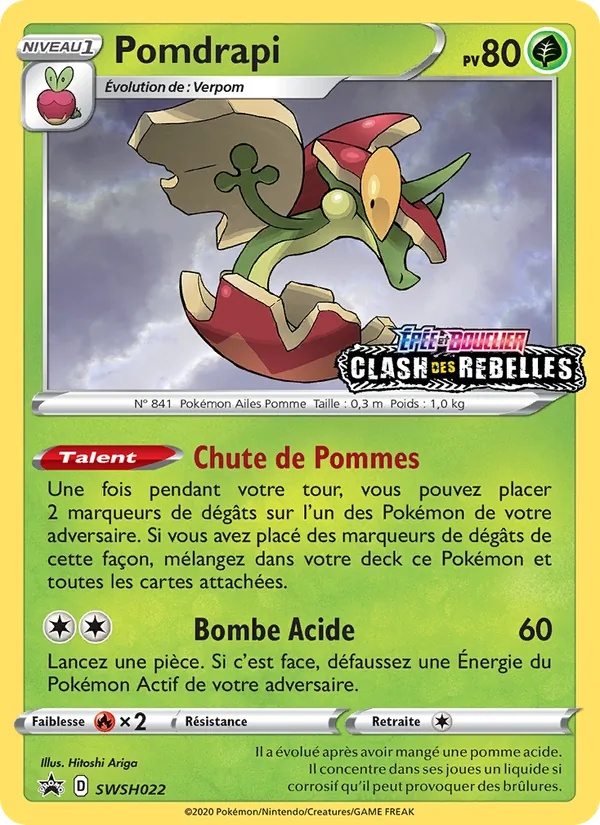 Pomdrapi SWSH022/307 - Promo SWSH - Holo Logo de la série Staff - Pokémon JCC