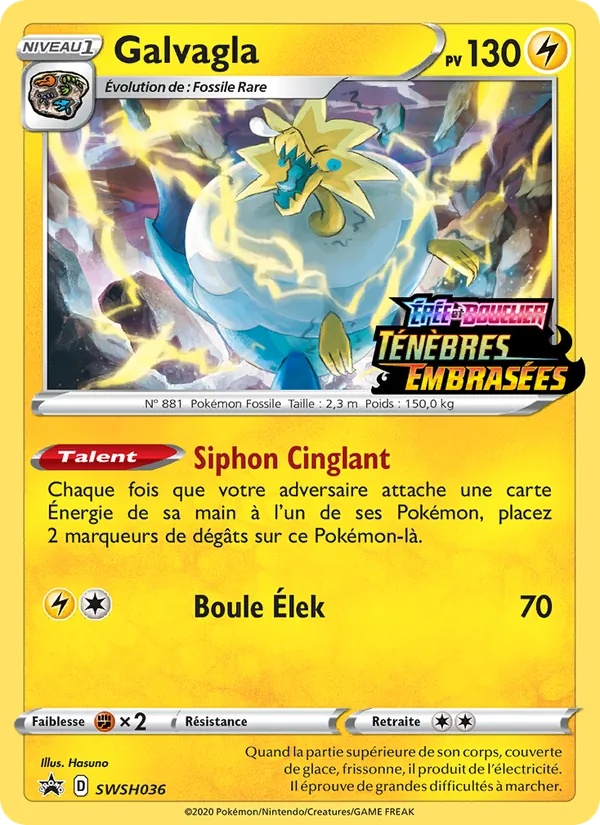 Galvagla SWSH036/307 - Promo SWSH - Holo Logo de la série - Pokémon JCC