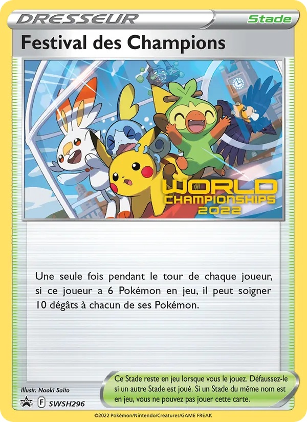 Festival des Champions SWSH296/307 - Promo SWSH - worlds-2022 Staff - Pokémon JCC