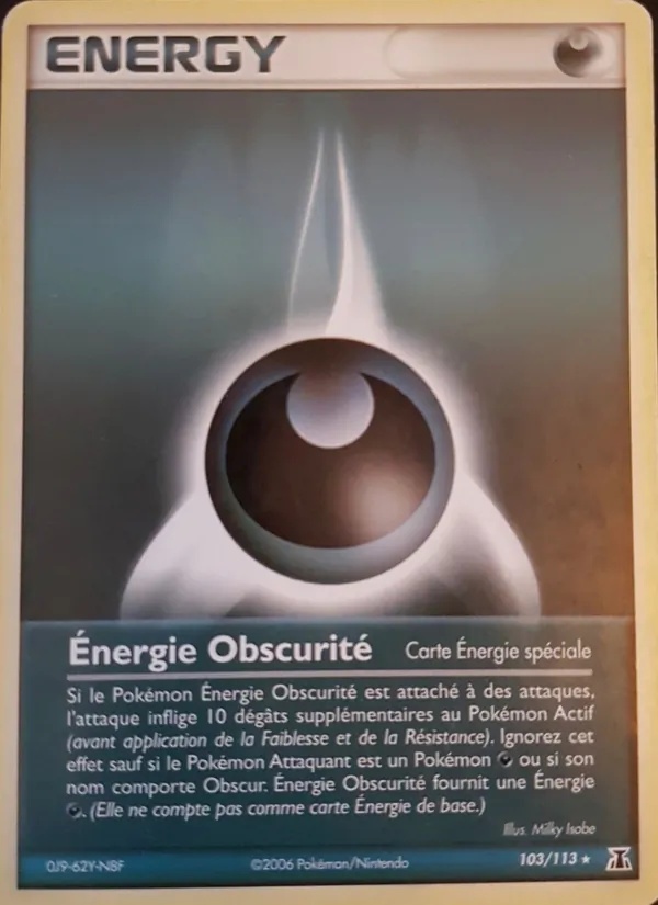 Énergie Obscurité 103/113 - EX Espèces Delta - Pokémon JCC