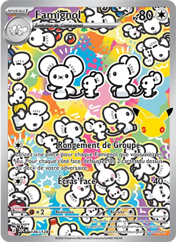 Famignol 146/128 - 30ᵉ Anniversaire - Pokémon JCC