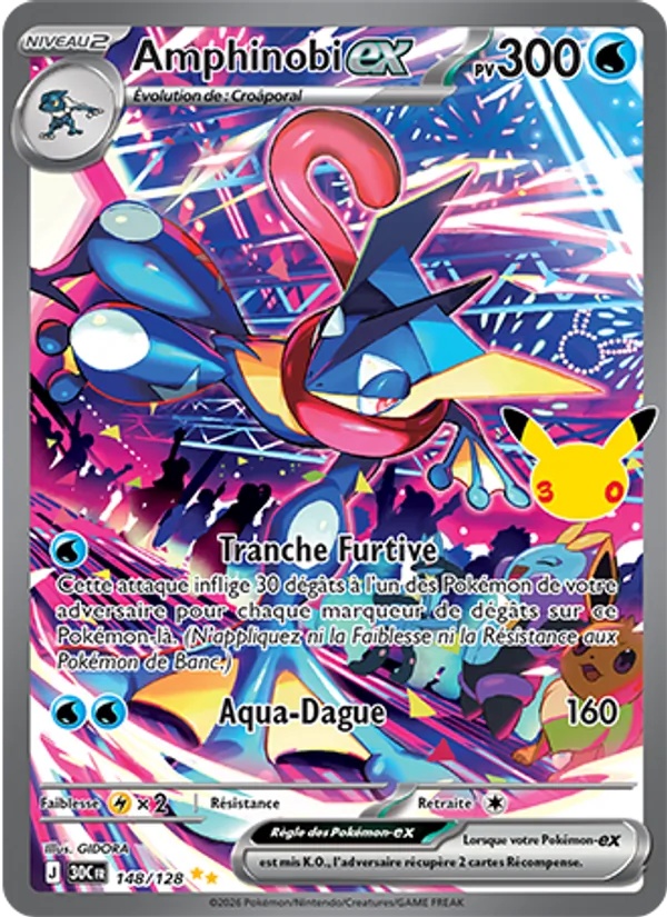 Amphinobi-ex 148/128 - 30ᵉ Anniversaire - Pokémon JCC