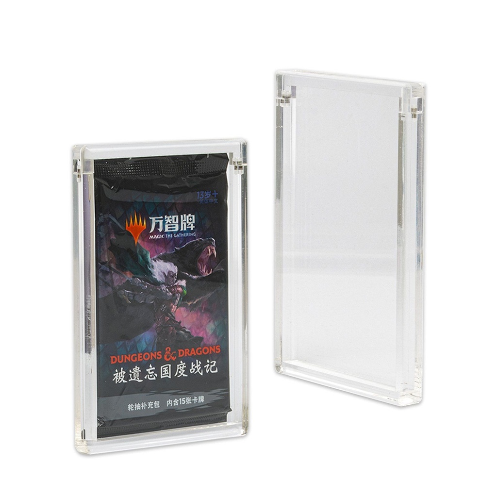 Protection acrylique magnétique pour booster - Pokémon, One Piece, Magic