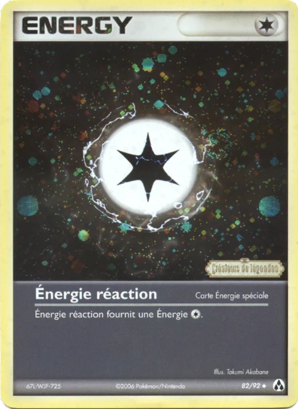 Énergie réaction 82/92 - EX Créateurs de légendes - Pokémon JCC