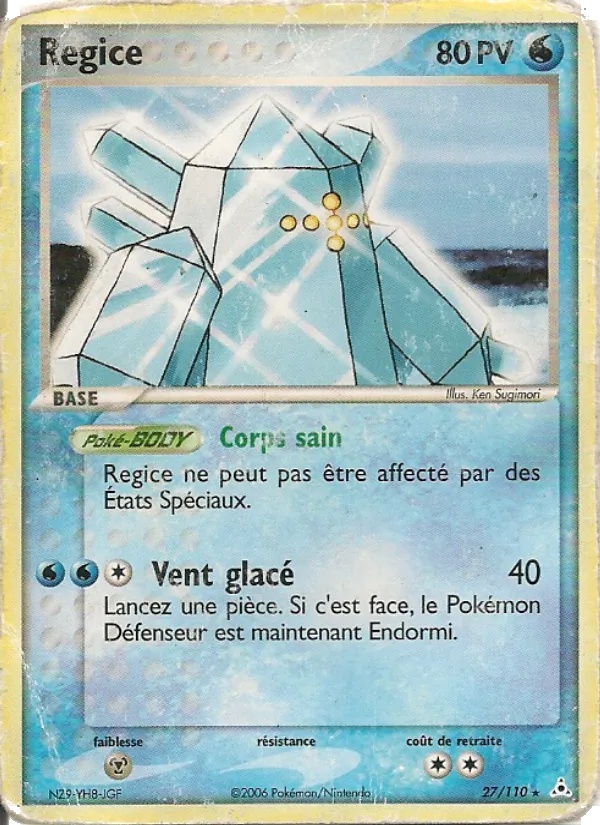 Regice 27/110 - EX Fantômes Holon - Pokémon JCC