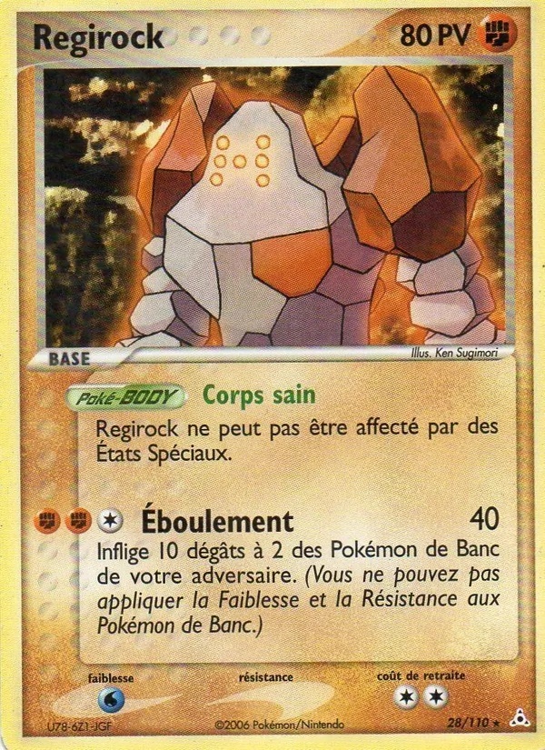 Regirock 28/110 - EX Fantômes Holon - Pokémon JCC