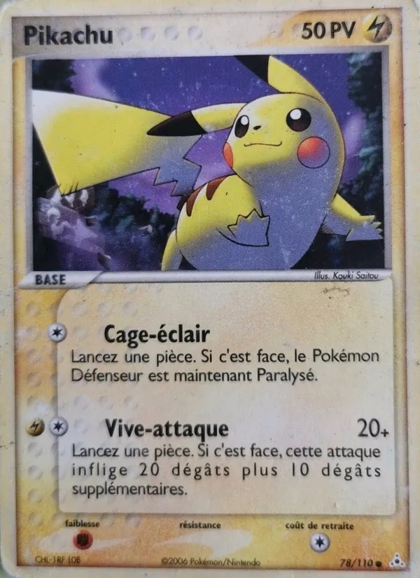 Pikachu 78/110 - EX Fantômes Holon - Pokémon JCC