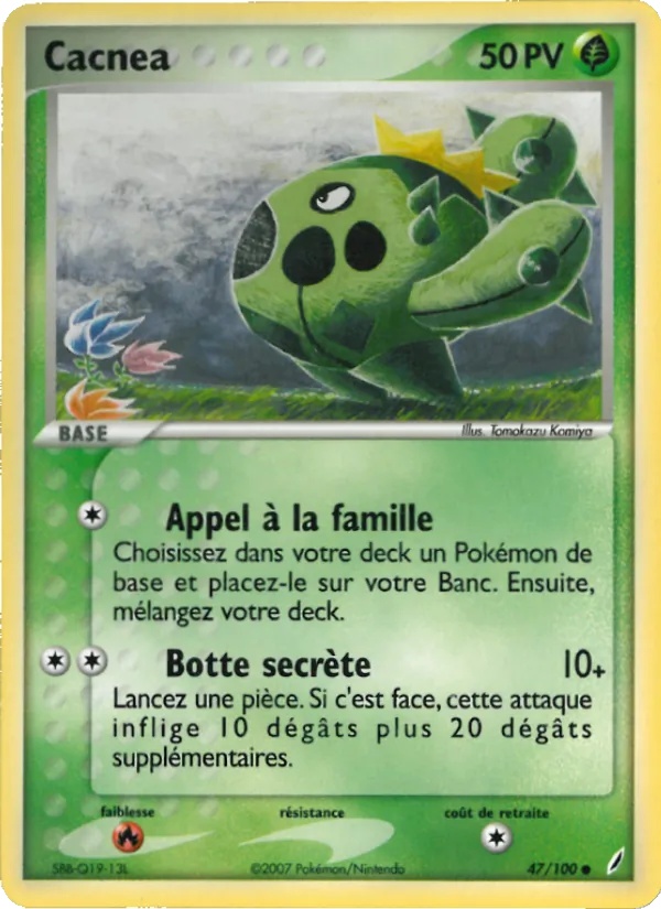 Cacnea 47/100 - EX Gardiens de Cristal - Pokémon JCC