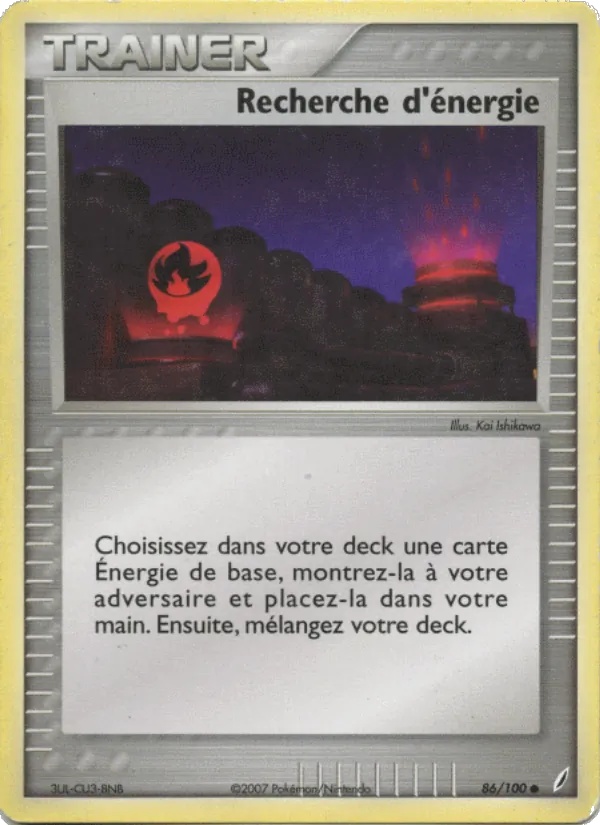Recherche d'énergie 86/100 - EX Gardiens de Cristal - Pokémon JCC