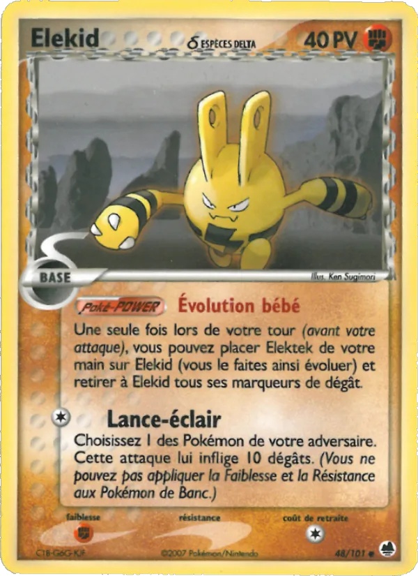Elekid δ 48/101 - EX Île des Dragons - Pokémon JCC
