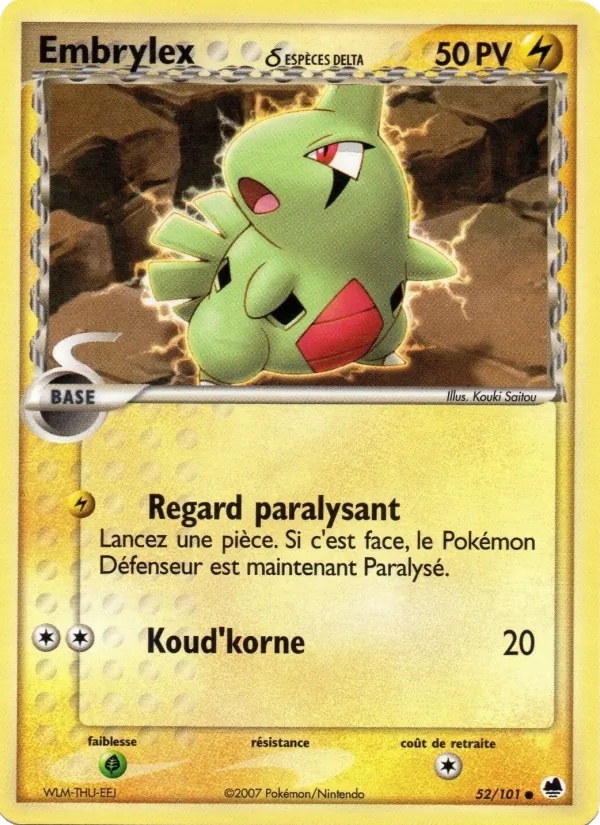 Embrylex δ 52/101 - EX Île des Dragons - Pokémon JCC
