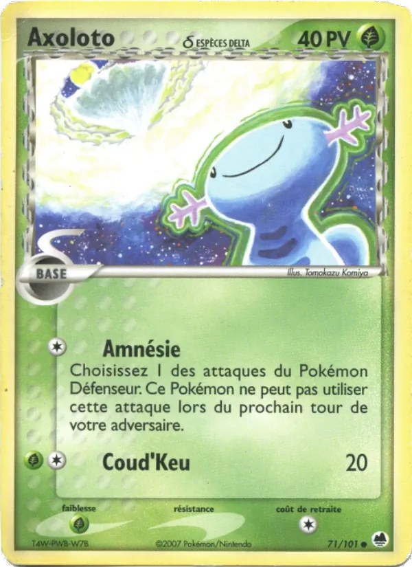 Axoloto δ 71/101 - EX Île des Dragons - Pokémon JCC