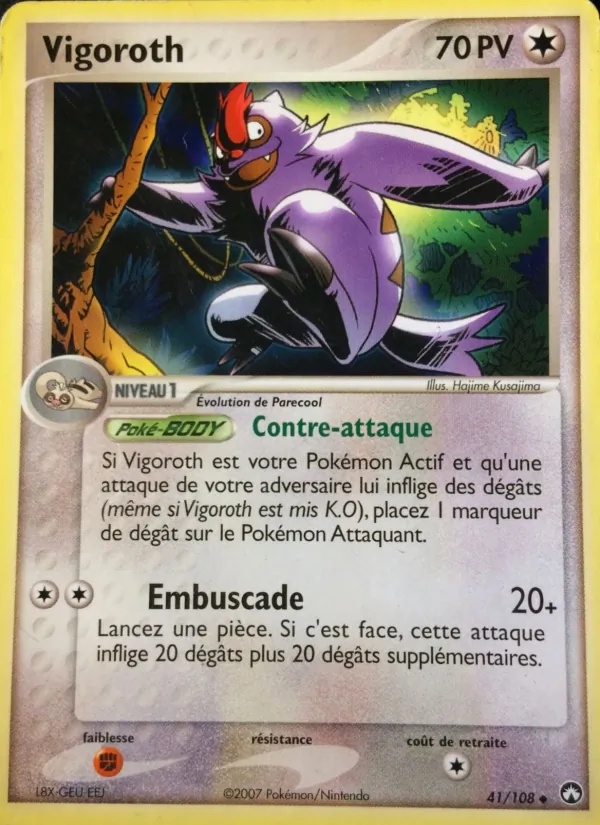 Vigoroth 41/108 - EX Gardiens du Pouvoir - Pokémon JCC