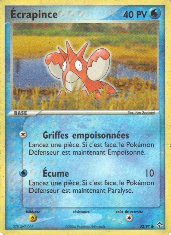 Écrapince 52/97 - EX Dragon - Pokémon JCC