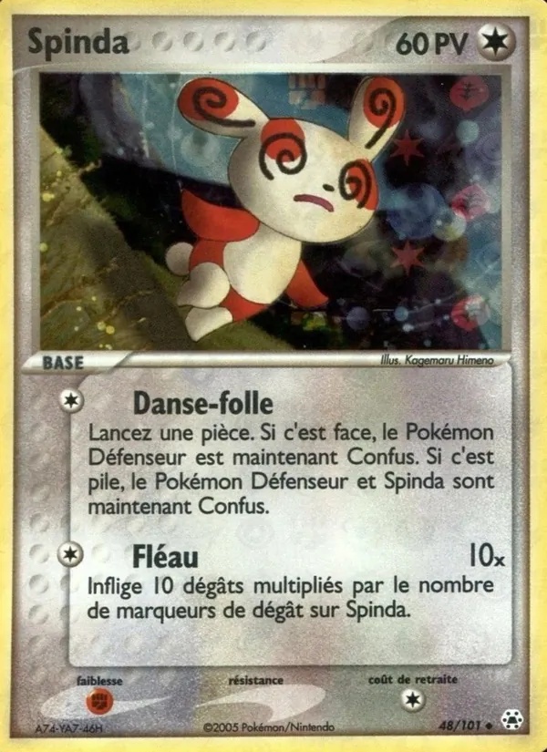 Spinda 48/101 - EX Légendes Oubliées - Pokémon JCC