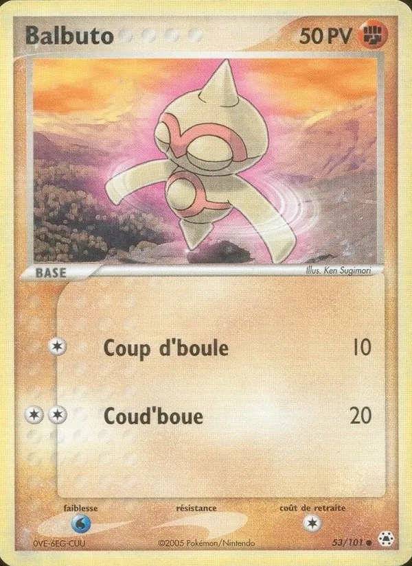Balbuto 53/101 - EX Légendes Oubliées - Pokémon JCC