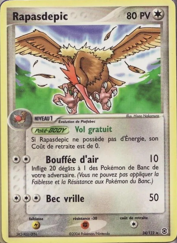 Rapasdepic 24/112 - EX Rouge Feu & Vert Feuille - Pokémon JCC