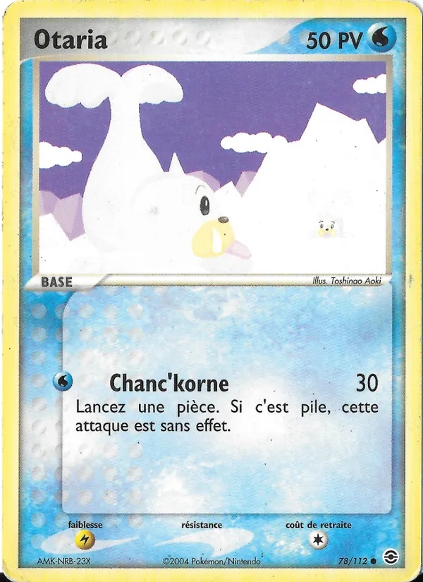Otaria 78/112 - EX Rouge Feu & Vert Feuille - Pokémon JCC