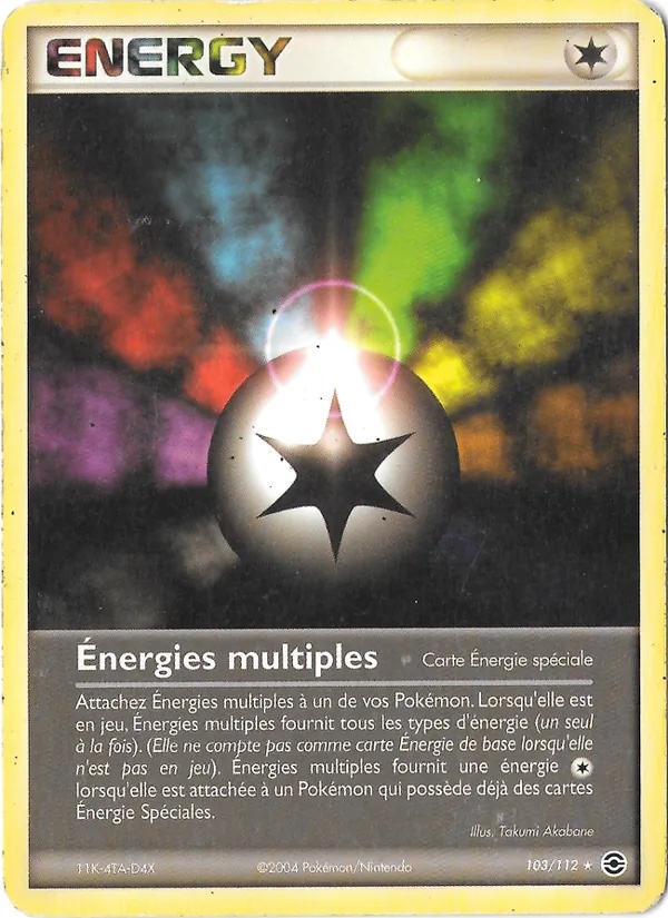Énergies multiples 103/112 - EX Rouge Feu & Vert Feuille - Pokémon JCC