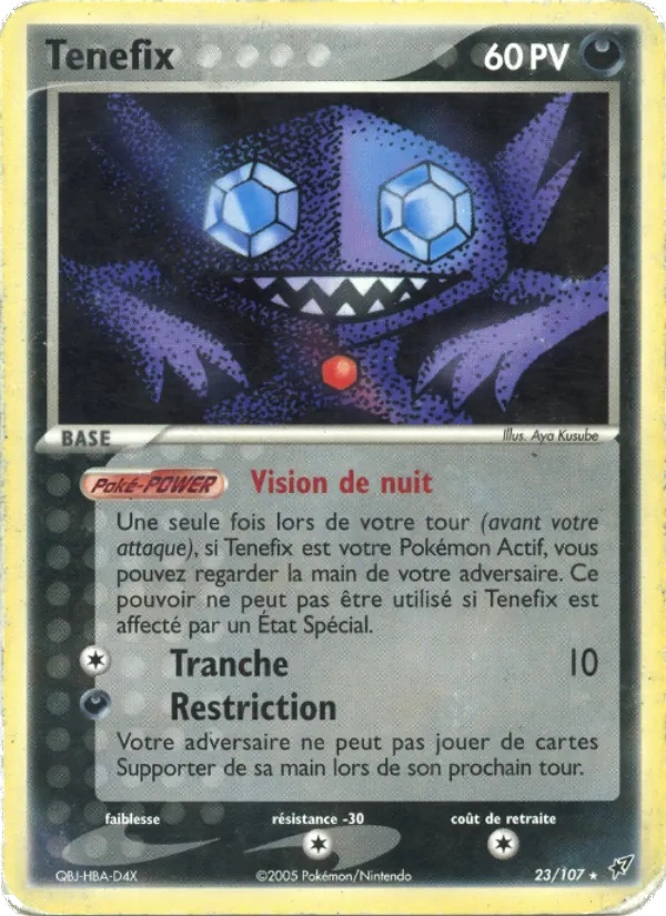 Ténéfix 23/107 - EX Deoxys - Pokémon JCC