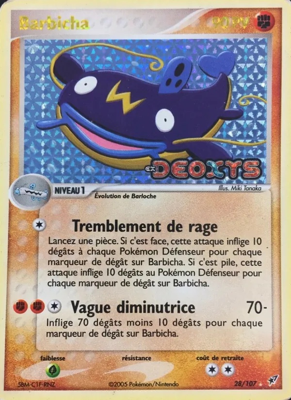 Barbicha 28/107 - EX Deoxys - Pokémon JCC
