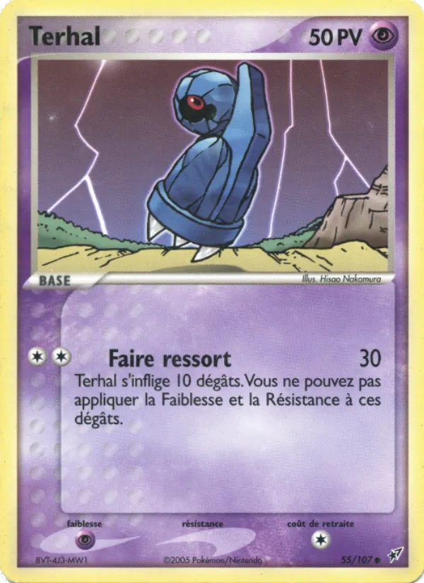 Terhal 55/107 - EX Deoxys - Pokémon JCC
