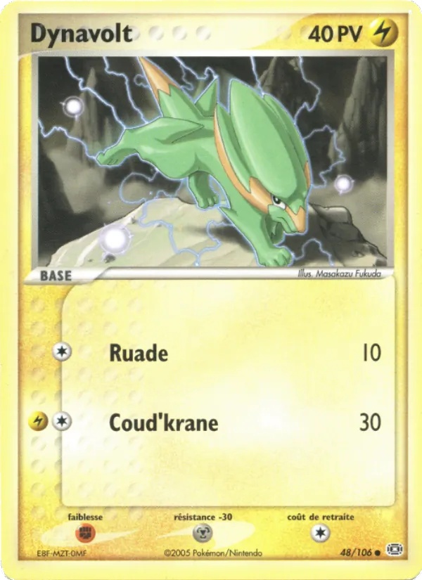 Dynavolt 48/106 - EX Émeraude - Pokémon JCC