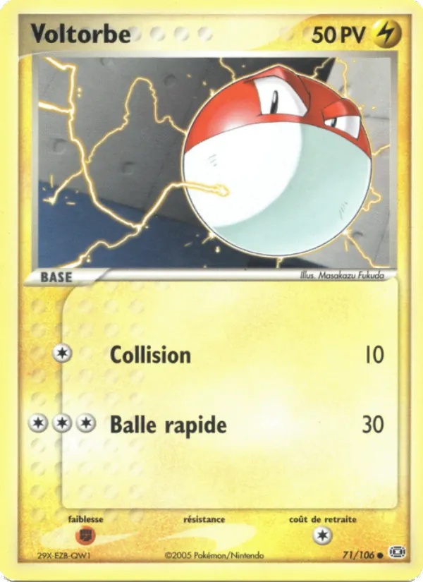 Voltorbe 71/106 - EX Émeraude - Pokémon JCC