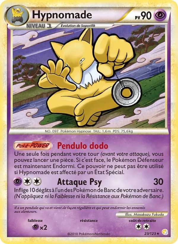 Hypnomade 23/123 - HeartGold SoulSilver - Pokémon JCC