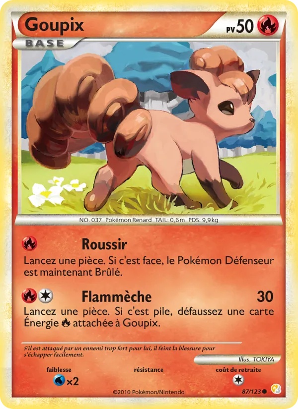 Goupix 87/123 - HeartGold SoulSilver - Pokémon JCC
