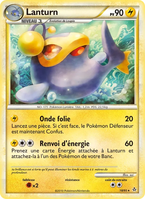 Lanturn 18/95 - Déchaînement - Pokémon JCC