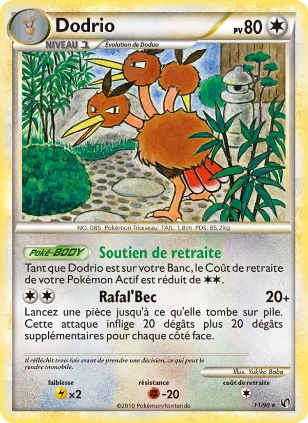 Dodrio 11/90 - Indomptable - Pokémon JCC