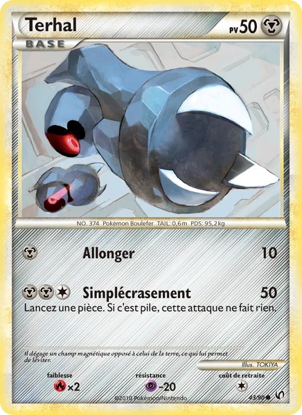 Terhal 43/90 - Indomptable - Pokémon JCC