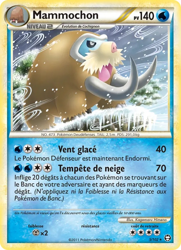 Mammochon 5/102 - Triomphant - Pokémon JCC