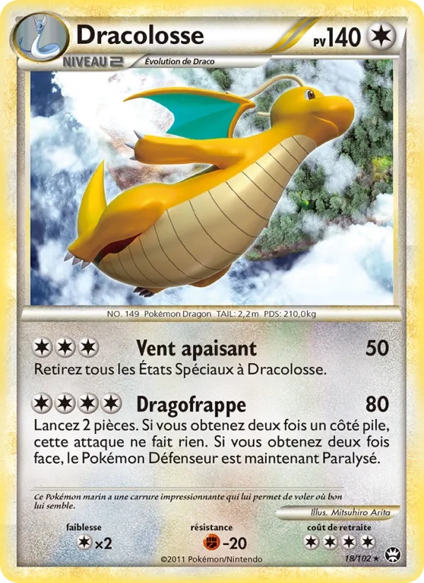 Dracolosse 18/102 - Triomphant - Pokémon JCC