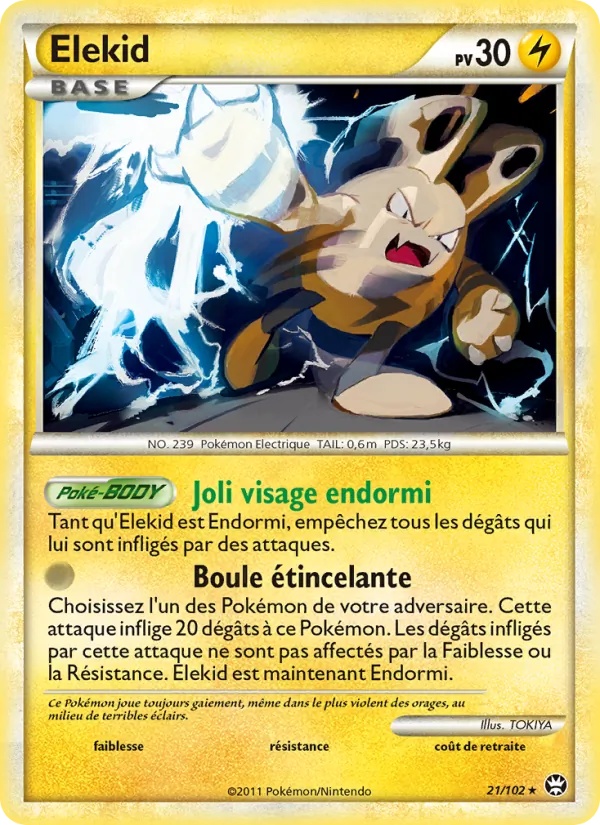 Élekid 21/102 - Triomphant - Pokémon JCC