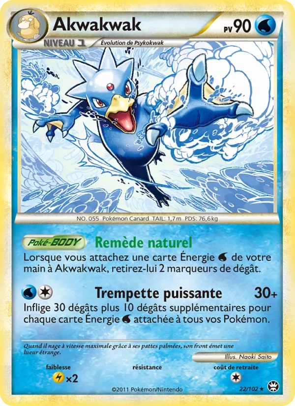 Akwakwak 22/102 - Triomphant - Pokémon JCC